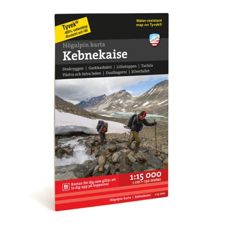 Calazo förlag Högalpin karta - Kebnekaise 1:15 000 literature Black OneSize