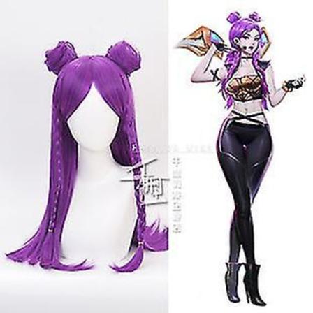 Nopea toimitus Lol League Of Legends Kda Naisten ryhmä Kasha Hahmo Cos Peruukki Halloween Stage-asu Cosplay Anime-asun rekvisiitta