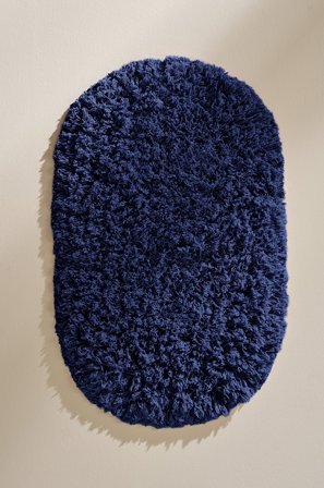 Jotex - Oval Badematte Bomull Kobolt JANE - Kjøp Baderomsmatter hos Jotex