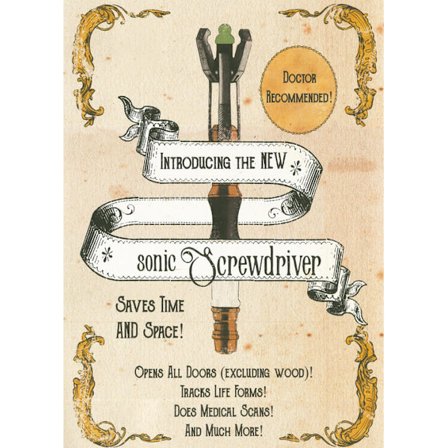 A3 Print - Doctor Who - The new sonic screwdriver