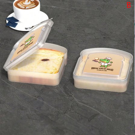 1 stk Sandwich Box Madkasse Opbevaringsbeholder Bærbar Bento B