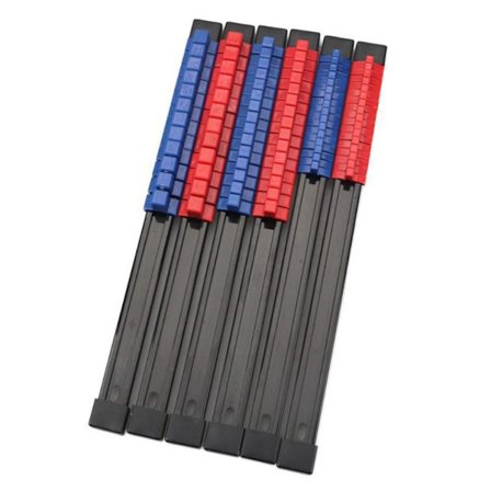 6st Hylsnycklar Hållare Uttag Organizer Sleeve Brickställ