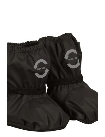 Pu Rain Footies W. Fleece Recycled Black Mikk-line
