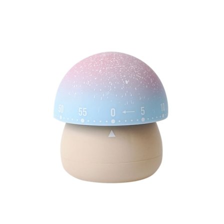 Söpö Sienikuvioinen Vedettävä Mekaaninen Ajastin, 60 Minuutin Manuaalinen Lähtölaskenta Selkeillä Merkinnöillä, Ihanteellinen Luokkahuoneeseen, Kotiin