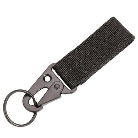 1 stk taktisk nøglering bælteholder militær nylon hængende bælteclips holder med kroge nøglering spænde