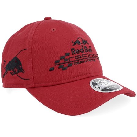 New Era - Red Bull F1 26 Washed 9FORTY M-Crown Dark Red Dad Cap Unconstructed Red Cap - Motor @ Hatstore