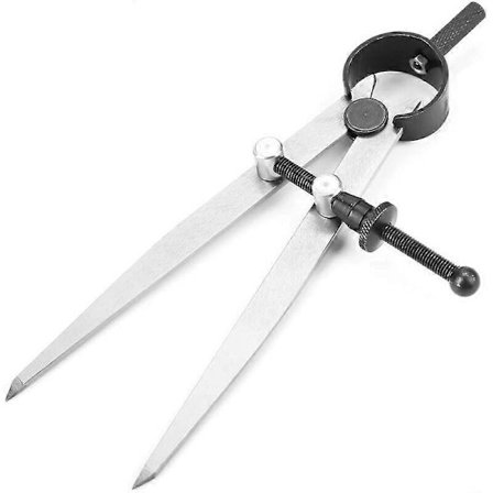 Læder Drypoint Kompas Fjederdeler Roterende Rids Håndværktøj, Justerbar Læderhåndværk Kompas Diy Syværktøj 200Mm, Vingedeler