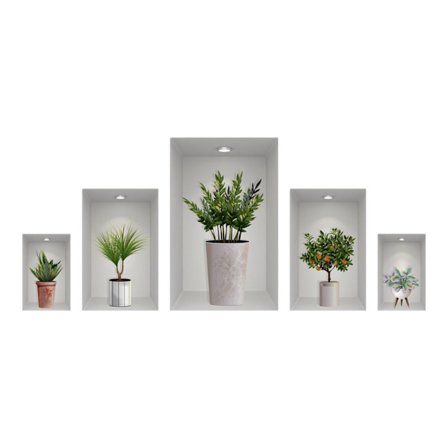 Veggklistremerker 3D-dekal 2 2