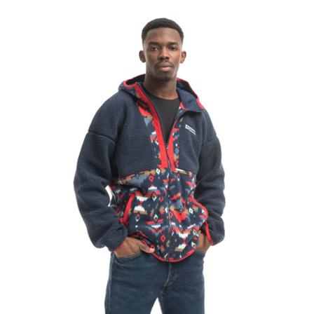 Columbia, Bluza męska Columbia Backbowl Sherpa Full Zip Hoodie 1952403 464 Niebieski, Mężczyzna, Rozmiar: L