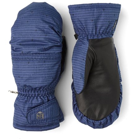 Hestra Primaloft Leather Female Mitt Women hiking gloves Blue 8