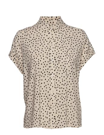 Majan Ss Shirt Aop 9942 Lyhythihainen Paita Musta Samsøe Samsøe