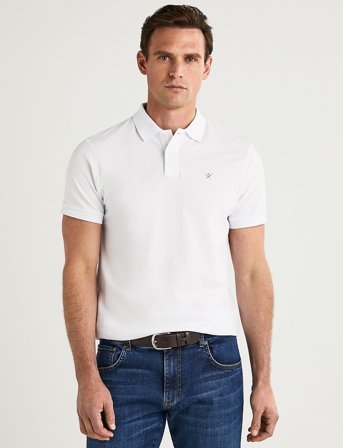 Hackett London Slim Fit Logo - White - S