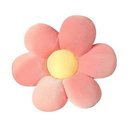 Udstoppede seksbladede blomsterpude, blomster siddepude, boligdekoration 50 cm pink høj kvalitet_Billiga Gåvor