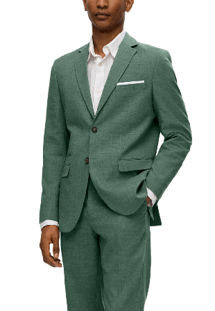Selected Homme Oasis Linnekavaj Kostymer Herr Grön 54