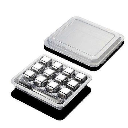 Rustfritt stål isbit frossen is vin stein sett metall isball vin whisky isbar