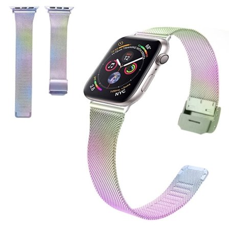 Apple Watch Series 3/2/1 42mm stainless steel watch band - Multi-color