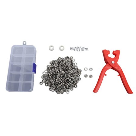 5-klo Spänne Verktygsset Metall Tryckknappar Fästtång Kit för Babykläder Lakan Täcken