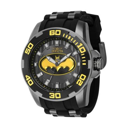Invicta Watches, DC Comics - Batman 40473 Men's Quartz Watch - 50mm Szary, Mężczyzna, Rozmiar: ONE Size