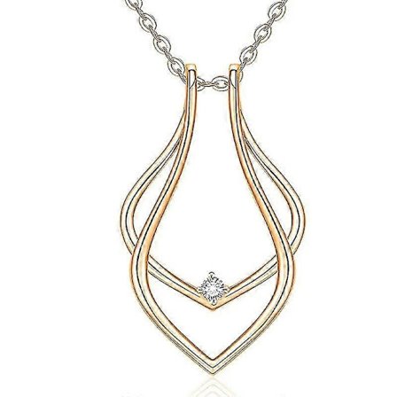 Geometrinen Sormuksenpidike Kaulakoru Riipus Korut Naisille Tyttöystävä Vaimo -Sy -Sy