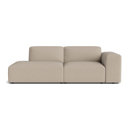 Soma Lounge-Sofa, links | Open end, Aurora Beige, modernes Design, einfarbig, bequeme Polsterung, Höhe 75cm, für Wohnzimmer Entspannung