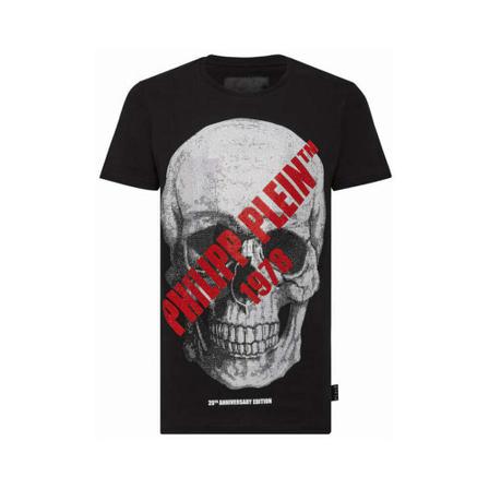 Philipp Plein, T-Shirts Zwart, Heren, Maat:XL