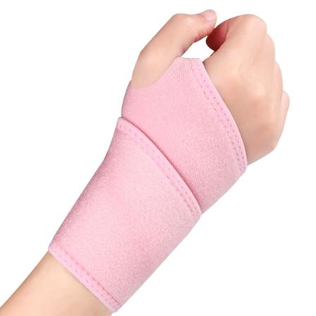 Justerbart håndledsstøtte 1-pakke karpaltunnelstøtte for artritt tendinit Smertelindring Sportsarbeid Høyre og venstre hånd (rosa)