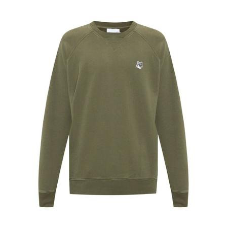 Maison Kitsuné Patched sweatshirt Grøn, Herre Sweatshirts