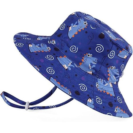 Justerbar baby solhatt barn sommar keps bred brätte för pool/strand/simning/utomhus