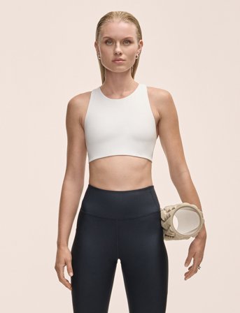 Casall Tie Back Sports Top - White - S