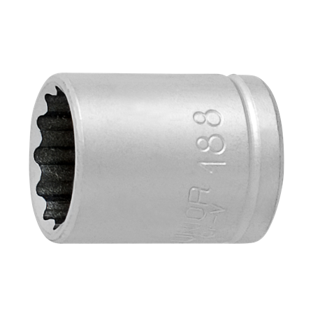 Unior 1/4" 12-Point Socket
