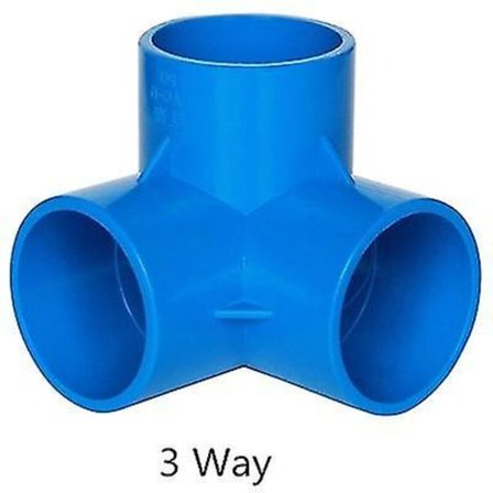 PVC Rørkoblingsledd 3 4 5 6 Veis Slangesplitter 20-50mm Hagevanning Vannrør Fittings Koblingsadapter DIY Hyllekobling