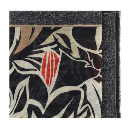 Tramontana, Scarf print blacks Zwart, Dames, Maat:ONE Size