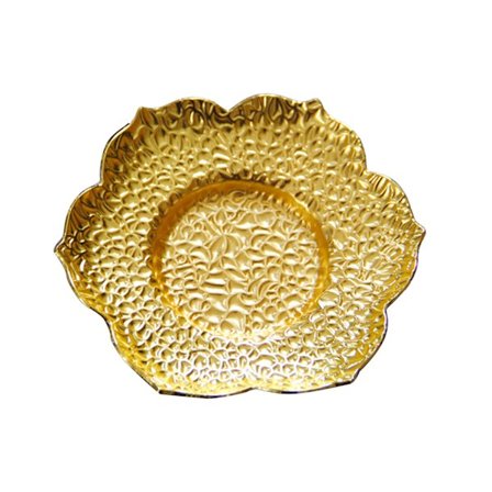 Bronze Guld Varmeisolerende Kop Underlæg Præget Mønster til Hjemmekontor Restaurant Bar