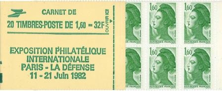 Frankrig 1982 - Frimærkehæfte YT 2219-C1a - Postfrisk