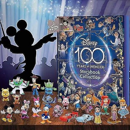 Julekalender, Jule-nedtællingskalender, 24 Dages Julekalender, 24 stk. Søde Tegneseriefigurer Jubilæumsgaveidé