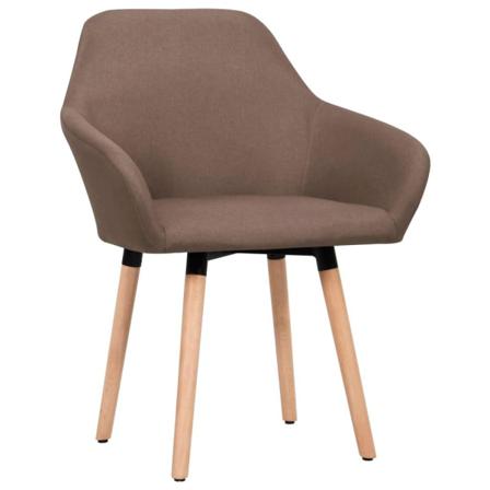 Vidaxl Matstolar 2 St Brun Tyg Brun