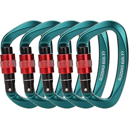 Paliston 25kn Klatrekarabin Låsekarabin D-formet Karabin