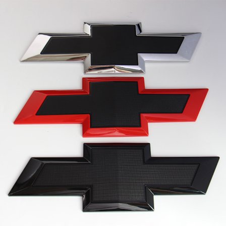 Egnet til Chevrolet SILVERADO baglogo (1 stk.) (sølv)