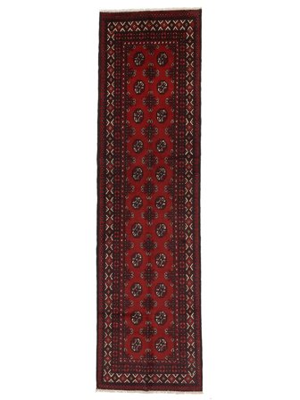 Medalionowy Mały Afgan Fine Dywan 79X290 Wełna