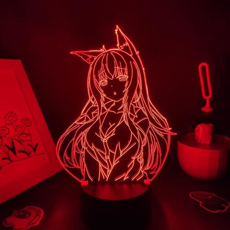 Anime Figur Coconut 3D LED Lamper RGB Nattelys Fødselsdag Søte Gaver Spill Soverom Sengerand Manga Bord Skrivebord Dekorasjon