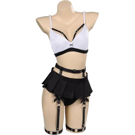 THAT Tifa Lockhart Cosplay Costume FF7 VII Tifa Klänning Passar Halloween Sexig Lingerie Outfits för Kvinnor Tifa X-Large