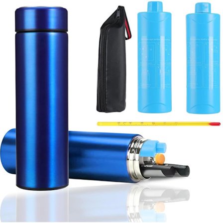 Insulin Kjøleboks for Reise, Diabetisk Kjølebag med Temperaturkontroll, Bærbar Medikamentoppbevaring for Eldre og Familier på Reise