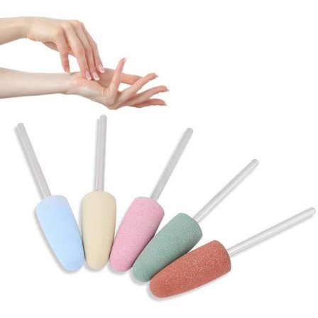 5-pack silikon nagelborr set, nagelsliptips