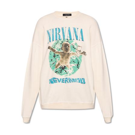 R13 Printed sweatshirt , Beige , Dames , Maat: XS