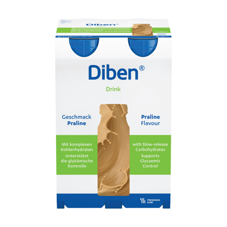 Diben Drink næringsdrikk, Nougat, 4x200 ml
