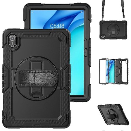 Kotelo Huawei MatePad SE 11 PC+Silikoni Tabletti Suojus PET Naarmuuntumisenestokalvolla ja Olkahihnalla