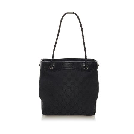 Gucci Vintage, Pre-owned GG Canvas Gifford Tote Bag Zwart, Dames, Maat:ONE Size