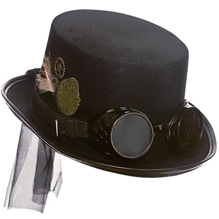 Steampunk Hat med Briller