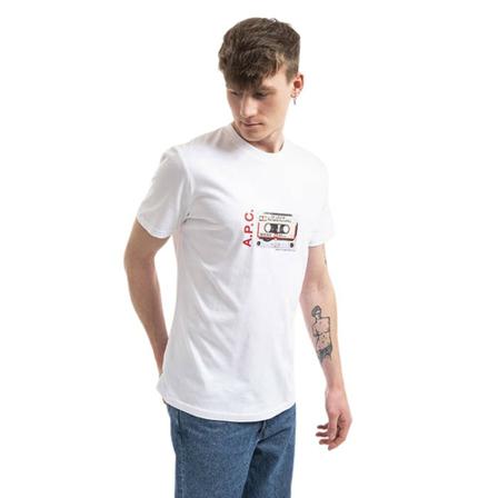A.p.c., Koszulka męska A.p.c. T-shirt Natael Coeev-H26095 White XL Biały, Mężczyzna, Rozmiar: M