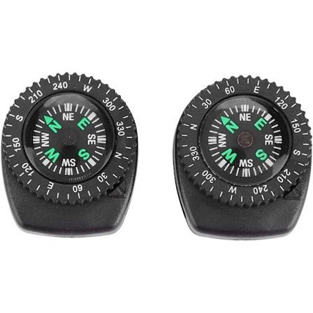 Mini kompass for klokkearmbånd Mini lommekompass Clipper Mini kompass Lommekompass Overlevelsesknapp Knappkompass Nødoverlevelse